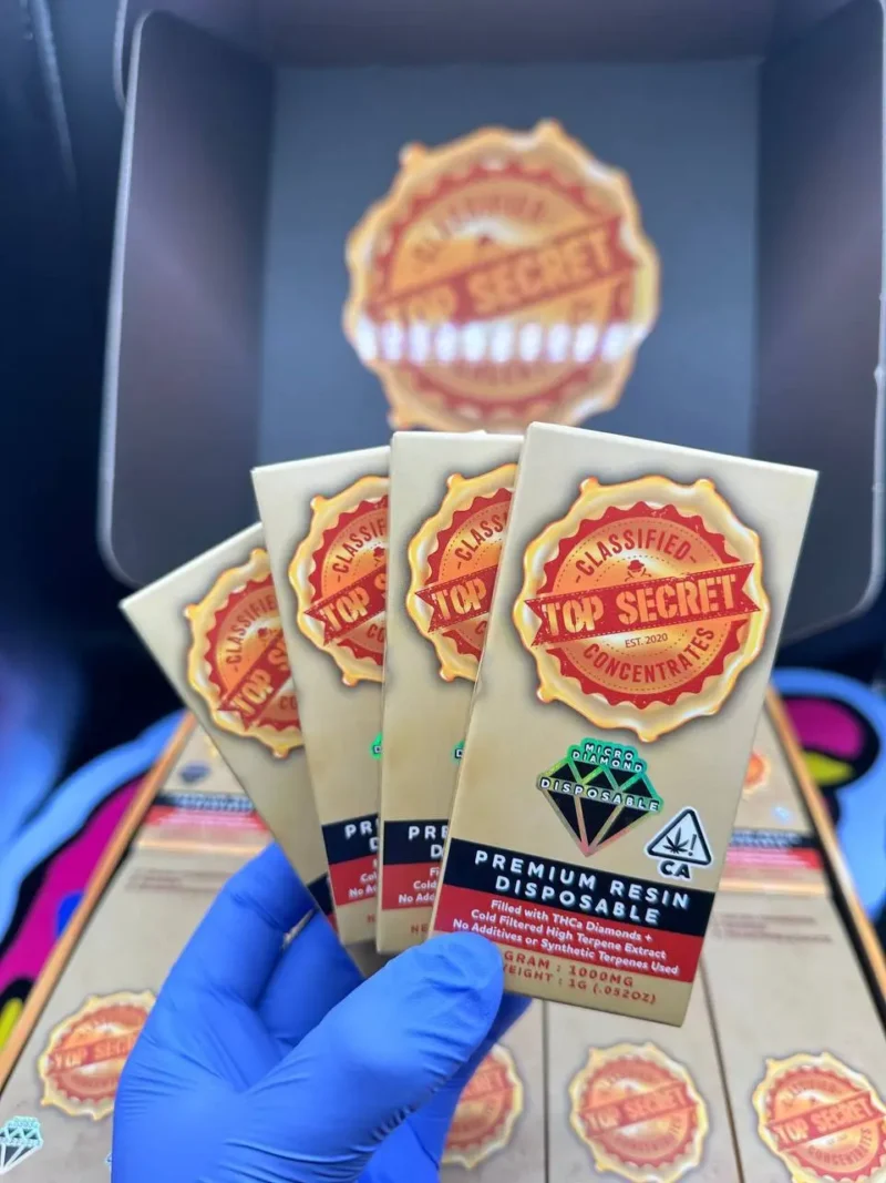 Top Secret – Premium THCa Diamond Disposable 1G