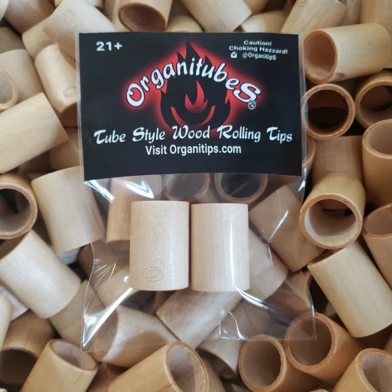 OrganitubeS™ New XL Size Tube Style Wood Rolling Tips (2pcs) 48 Gauge outer diameter